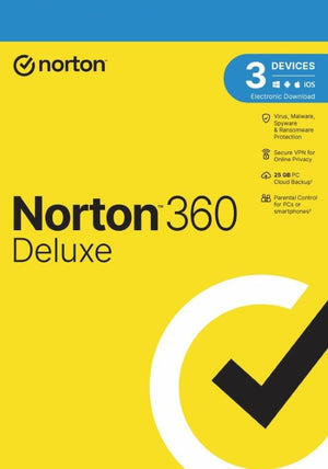Norton 360 Deluxe EU Key (1 έτος / 3 συσκευές) + 25 GB Cloud Storage