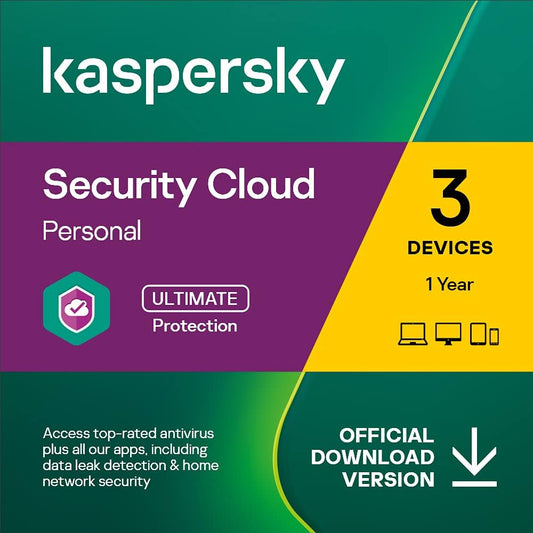 Kaspersky Security Cloud Personal (1 έτος / 3 συσκευές)