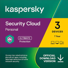 Kaspersky Security Cloud Personal (1 έτος / 3 συσκευές)