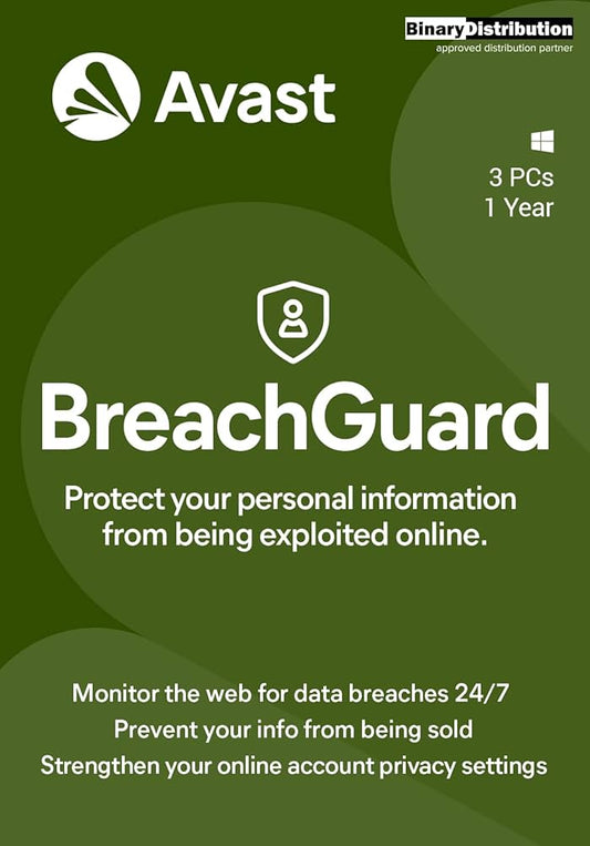 Avast BreachGuard 2024 Key (1 έτος / 3 συσκευές)