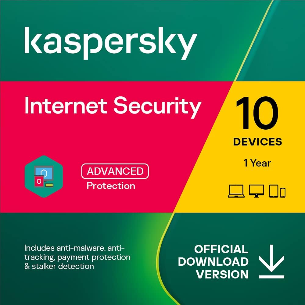 Kaspersky Internet Security 2023 EU Key (1 έτος / 10 συσκευές)