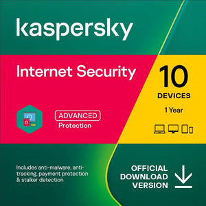Kaspersky Internet Security 2023 EU Key (1 έτος / 10 συσκευές)