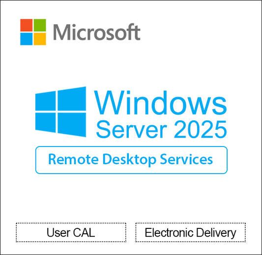 Windows Server 2025 Υπηρεσίες απομακρυσμένης επιφάνειας εργασίας 50 χρηστών CAL CD Key