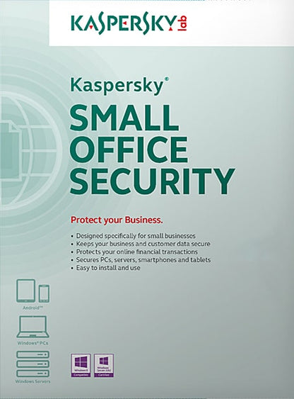 Kaspersky Small Office Security (5 υπολογιστές / 1 διακομιστής / 5 κινητά / 1 έτος)