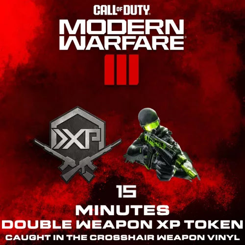 Call of Duty: Modern Warfare III - Caught In The Crosshair Weapon Vinyl + 15 λεπτά διπλά XP PC/PS4/PS5/XBOX One/Series CD Key