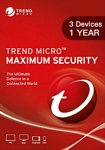 Trend Micro Maximum Security (1 έτος / 3 συσκευές)