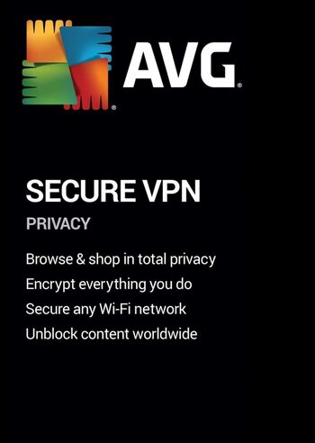 AVG Secure VPN Key (1 έτος / Απεριόριστοι υπολογιστές) CD Key