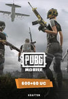 PUBG Mobile 600 + 60 άγνωστα μετρητά EU Prepaid CD Key