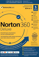 Norton 360 Deluxe EU Key (1 έτος / 5 συσκευές)