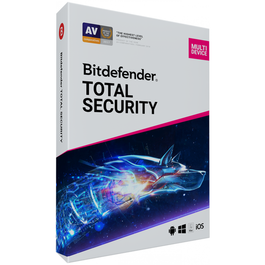 Bitdefender Total Security 2020 - 2019 Key - 5 συσκευές, 90 ημέρες - RoyalKey