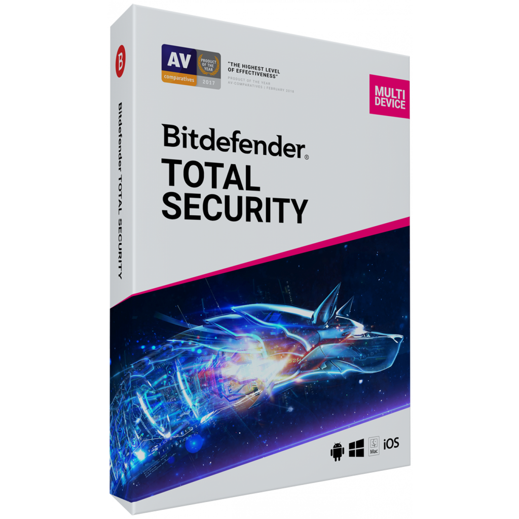 Bitdefender Total Security 2020 - 2019 Key - 5 συσκευές, 90 ημέρες - RoyalKey