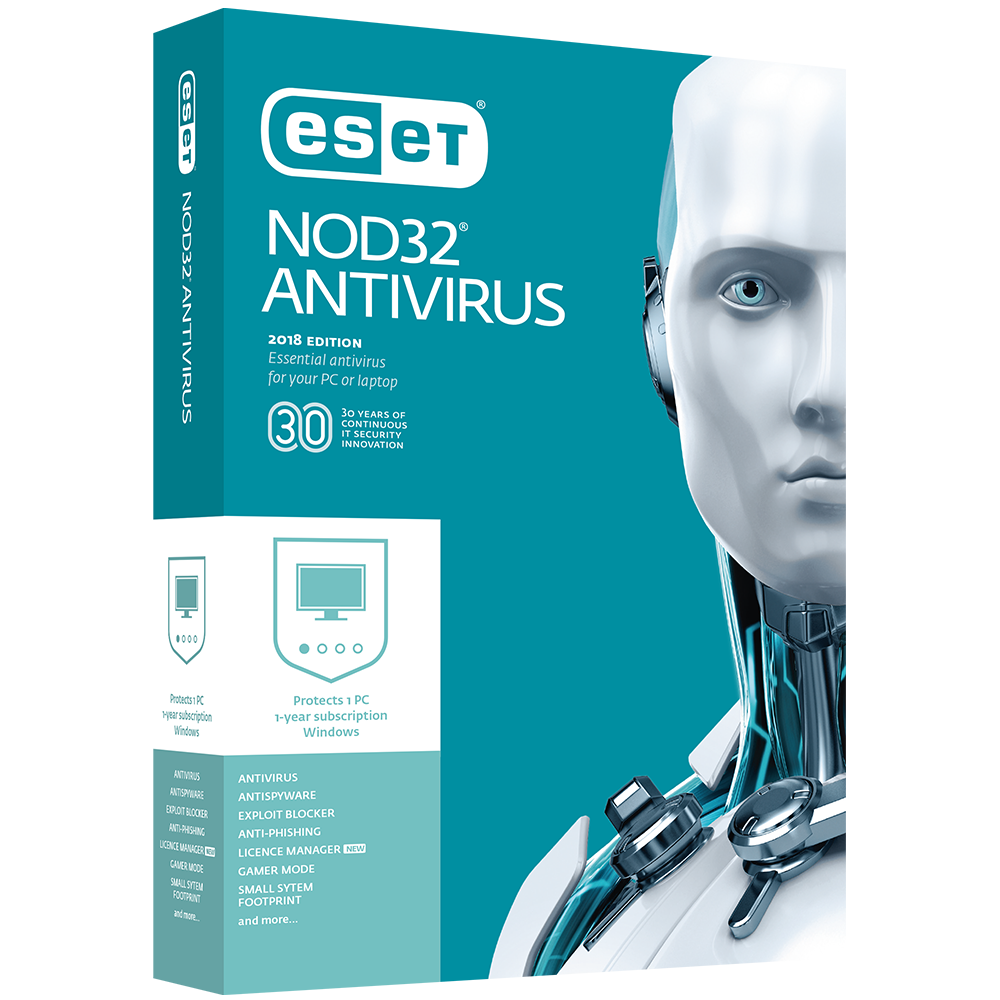 Eset NOD32 Antivirus 180 ημέρες 1 παγκόσμιο κλειδί PC